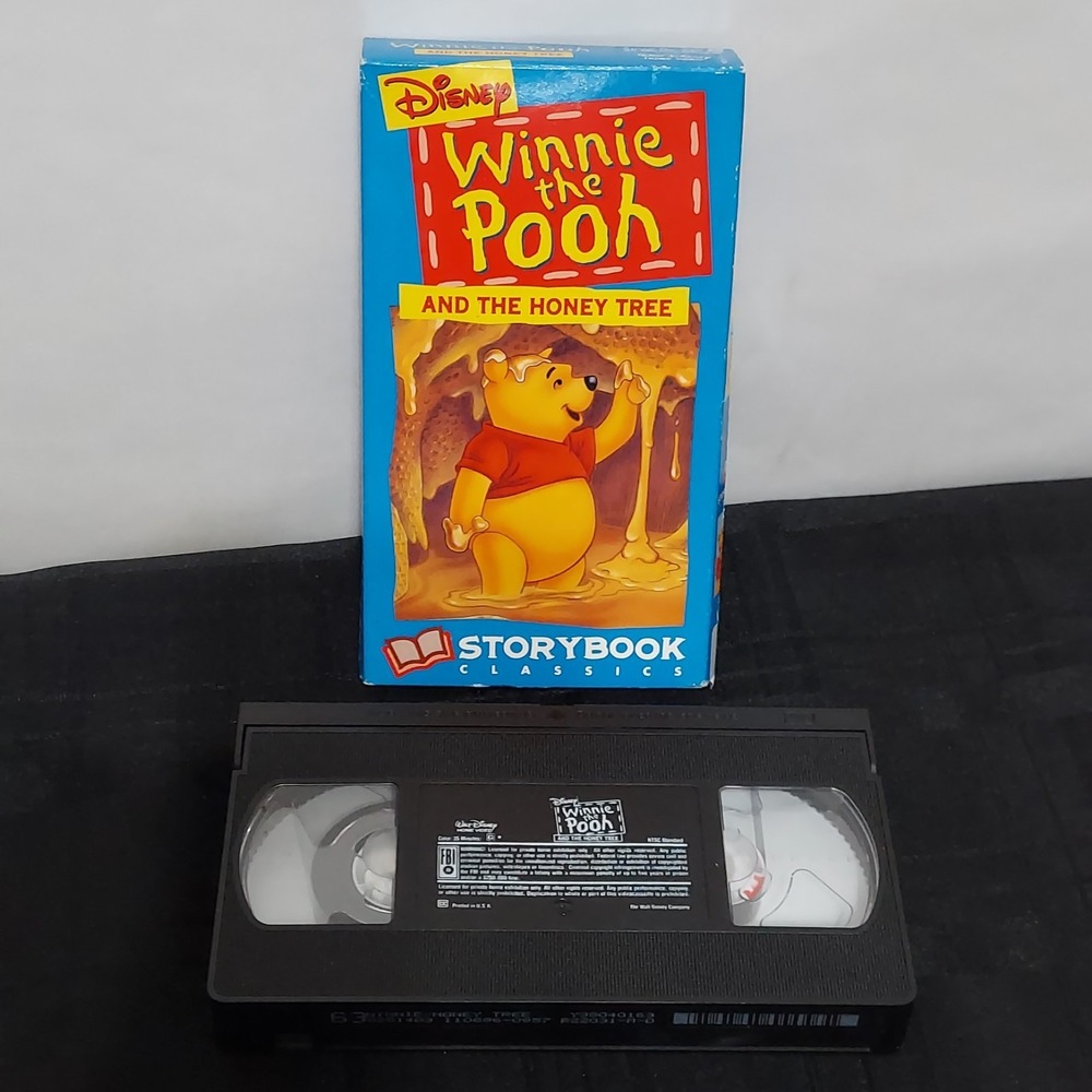 VHS Walt Disney Winnie The Pooh and The Honey Tree VHS Vintage Rare Home Classic